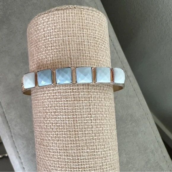 Multistone sterling silver cuff bracelet by Jay King - Picture 3 of 13